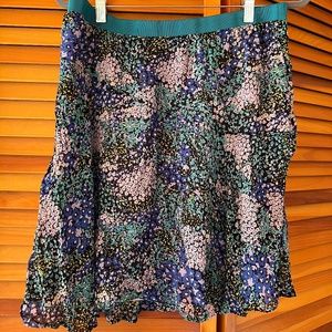 Anthropologie floral skirt. Size XL. Like new condition.